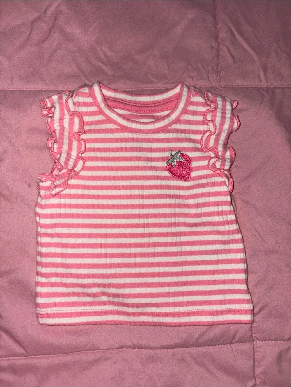 Carters and wondernation blouse and pants with strawberry logo